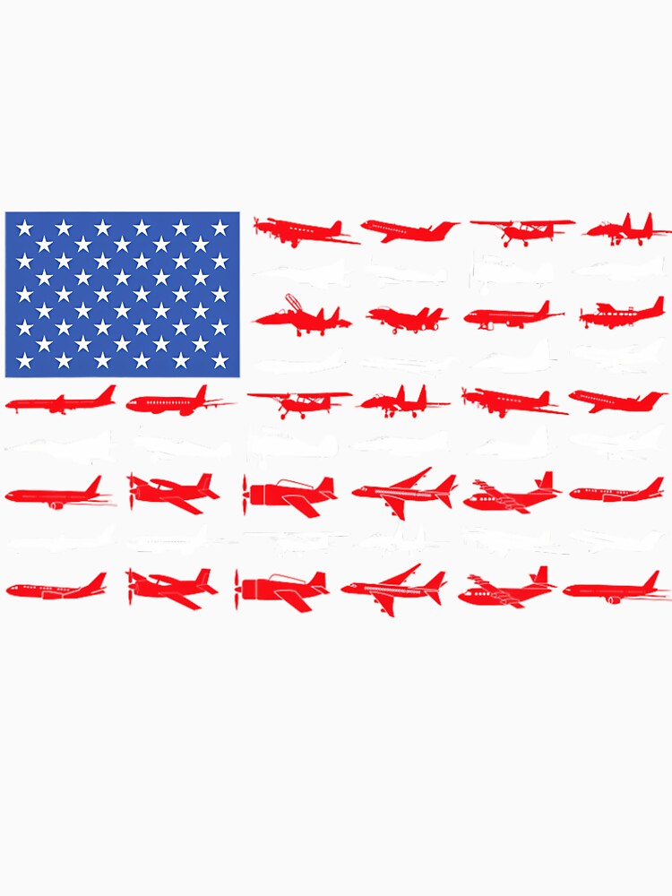 Pilot Airplane American Flag Plane Aviation Short Sleeve by lvpflwagkj56