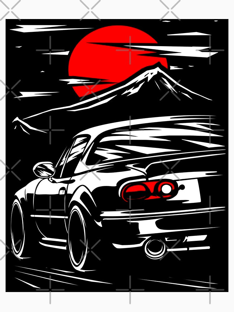 Mazda Mx5 Miata Slim Fit, T, Women Unisex Full Size, Trending by JudeSTORE1