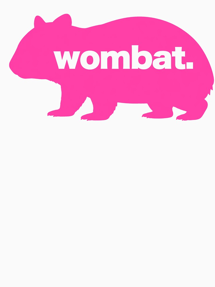 Pink Wombat Silhouette by pUNKnown
