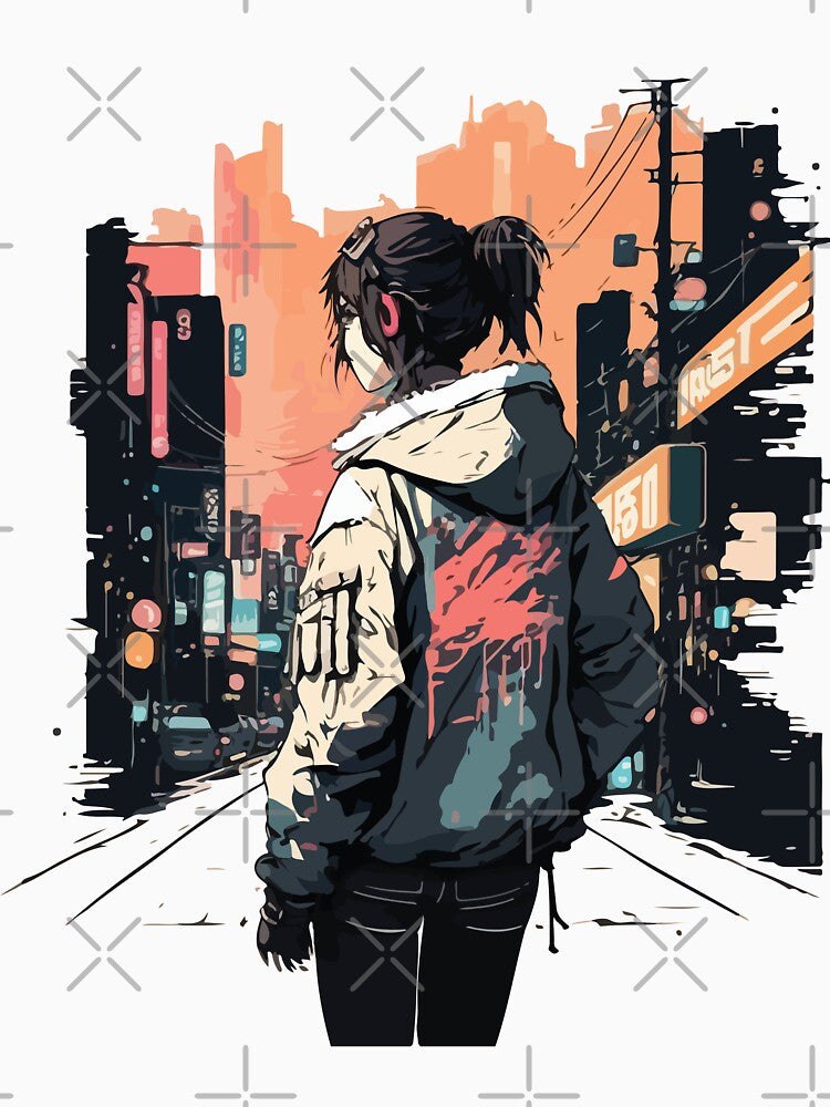 Japanese Street Cyberpunk Tokyo Streetwear by vectrus
