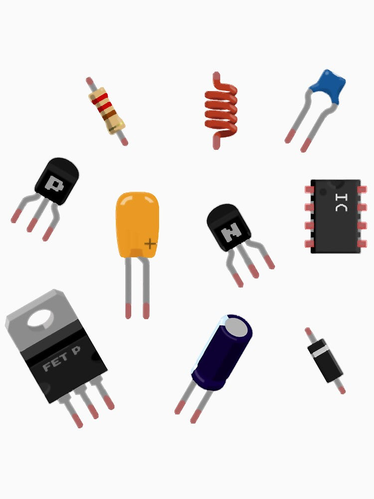 Basic Electronic Components by PheroKita