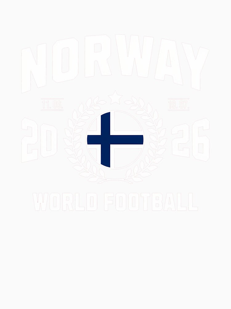 Norway Football Supporter 2026 Badge Design T-Shirt_84074786 by gidget-gadget