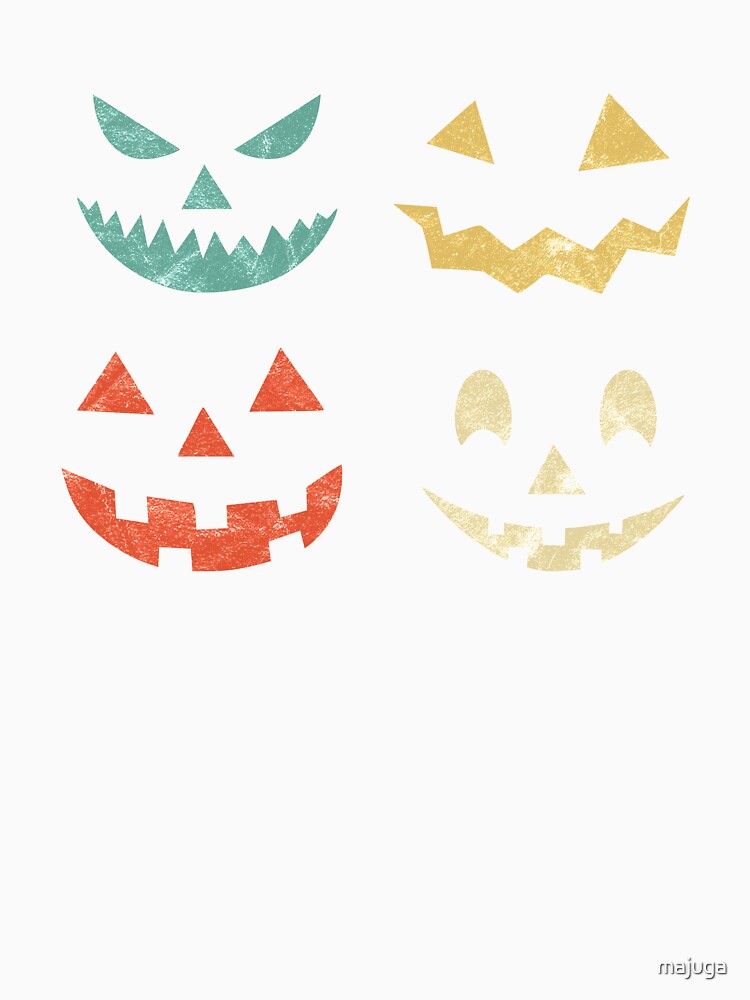 Vintage Halloween Pumpkin Funny Retro Gift by majuga