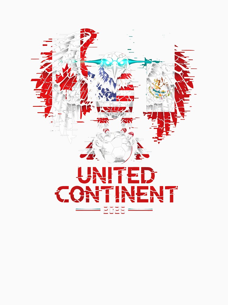 Glitched North America Eagle World Cup Soccer 2026 T-Shirt_83958408 by SubStudio97