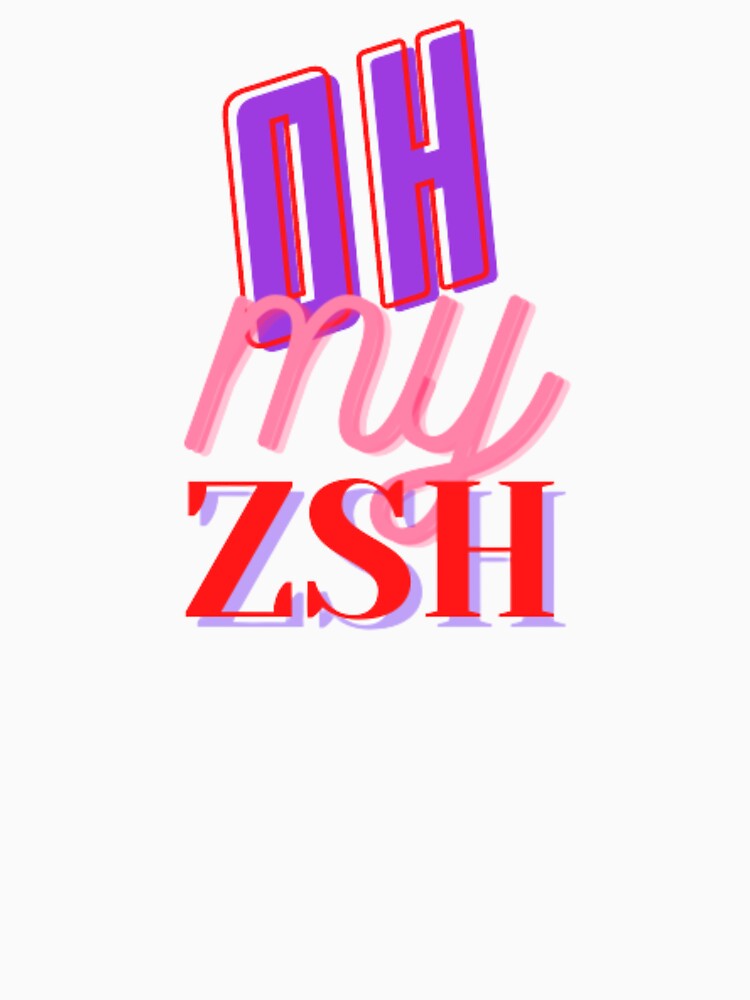 Oh My Zsh essential coding programming theme  T-Shirt by redpalaceark