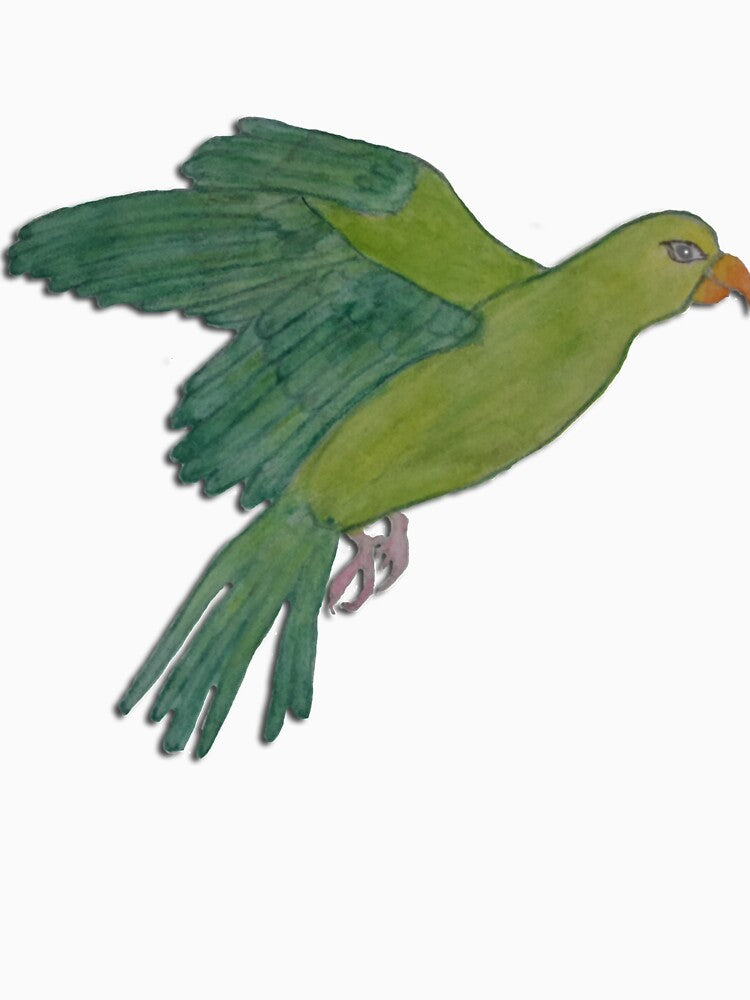 Flying green Parakeet by BlueArRecords