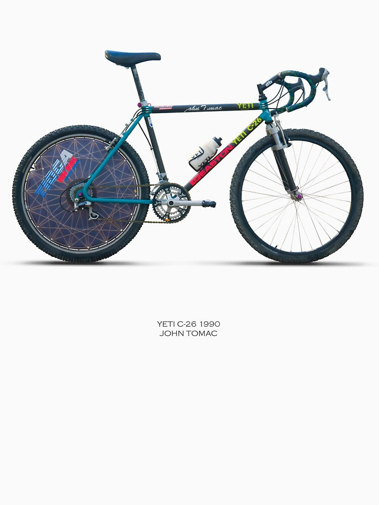 Yeti C-26 John Tomac Poster | Vintage MTB Art | Retro Downhill Bike Print | Cycling Legend Wall Decor | 90s Racing Poster by nahinuke