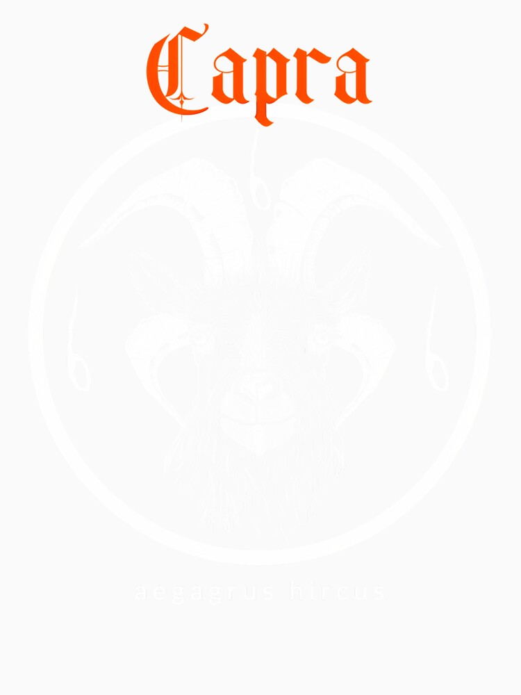 Capra Funny Metal Music Goat Design 1 by M88Design