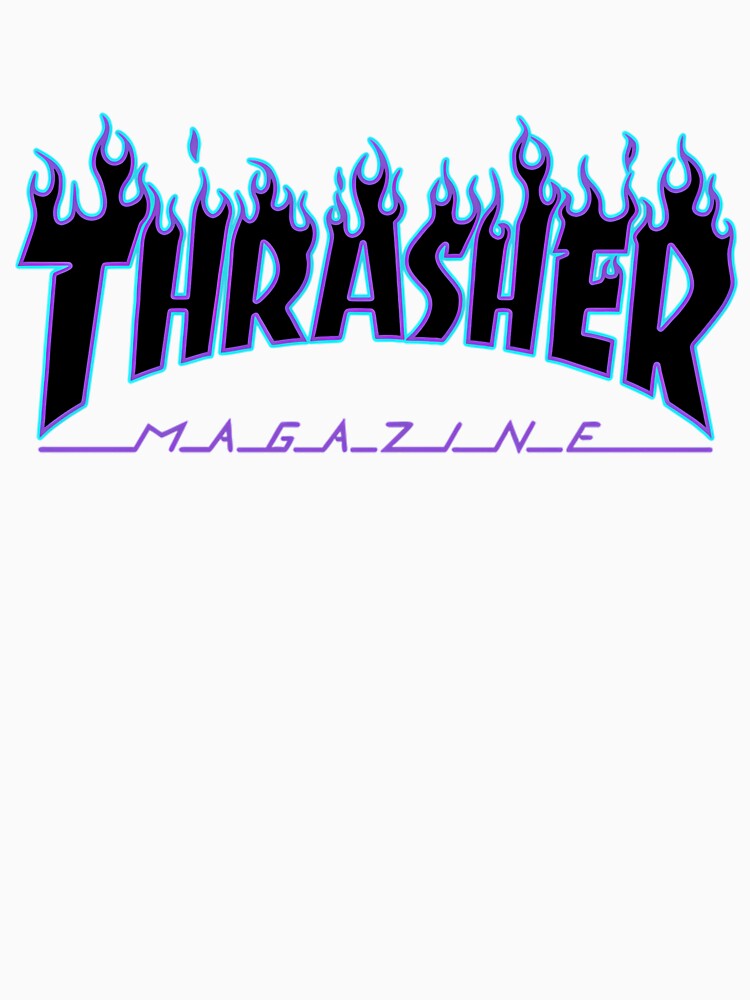 The Black Flamed Thrasmag With Purple And Blue Outlines by winter-harta