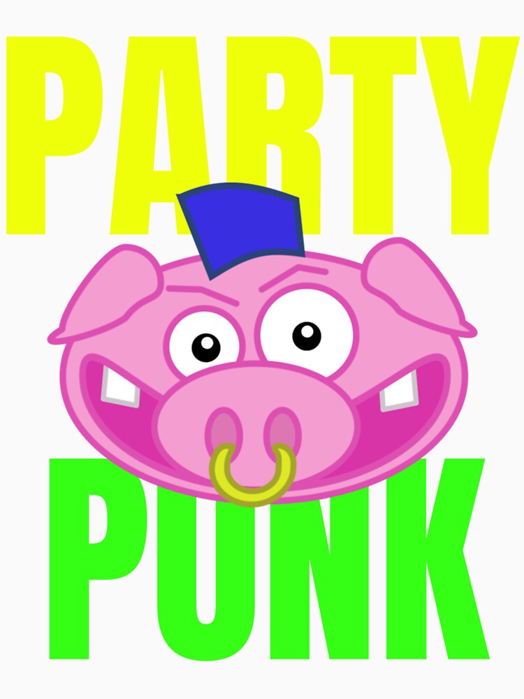 Party Punk - Piggy Good Long Sleeve T-Shirt by RobertJayce