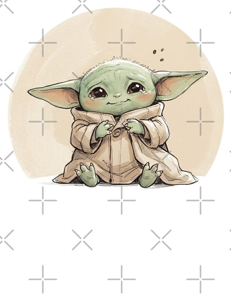 BABY YODA SUPER CUTE FACE by LIS AND MELIVERSO