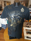 Vintage Air Jordan Shirt Mens Large Black Jumpman Short Sleeve Cat Panther
