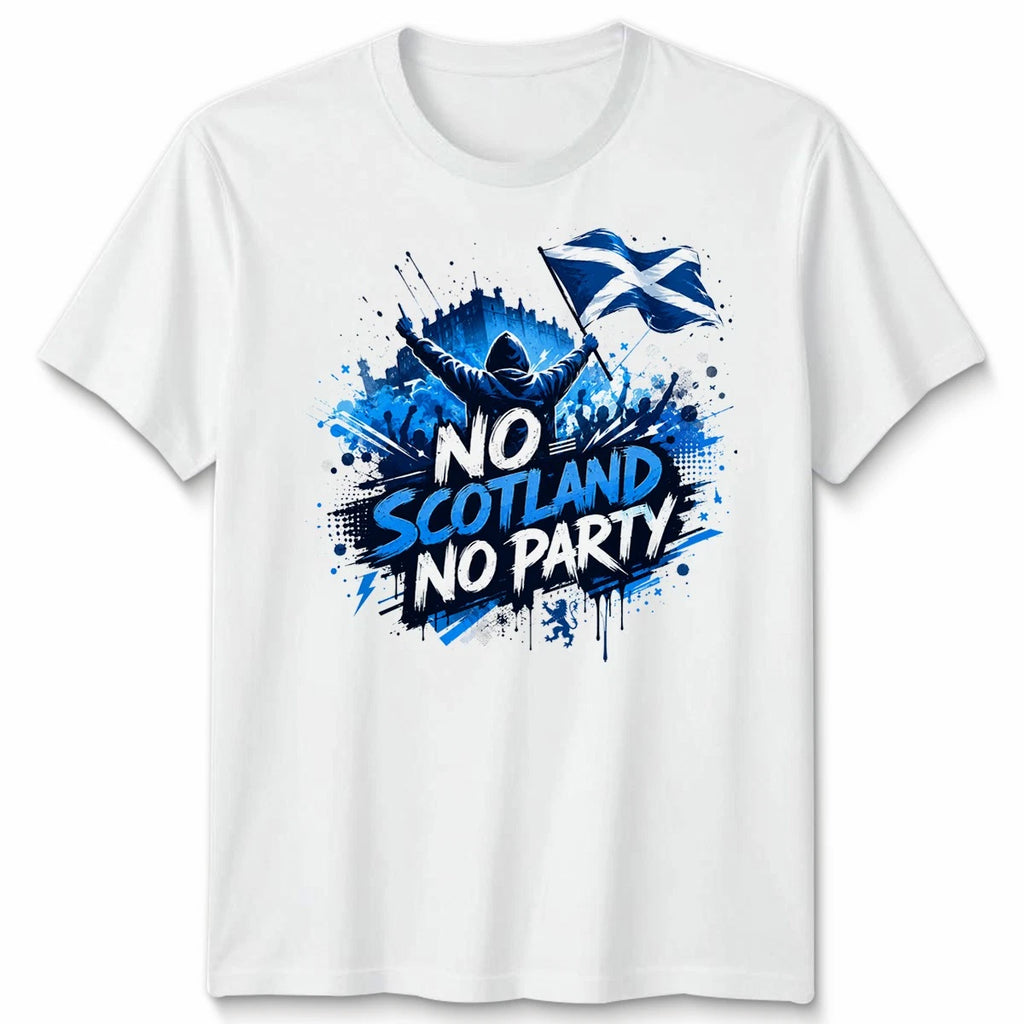 No Scotland No Party Unisex Football T Shirt Game Day 2026 Gift Graphic Tee