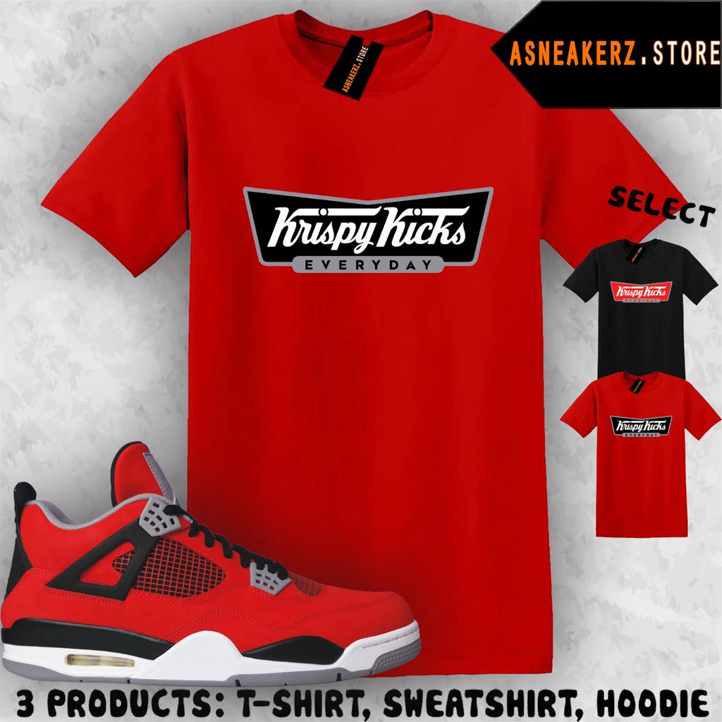 Tee Shirt Matching AJ 4 Toro Bravo 2026 To Match Sneaker Krispy Kicks T-Shirt