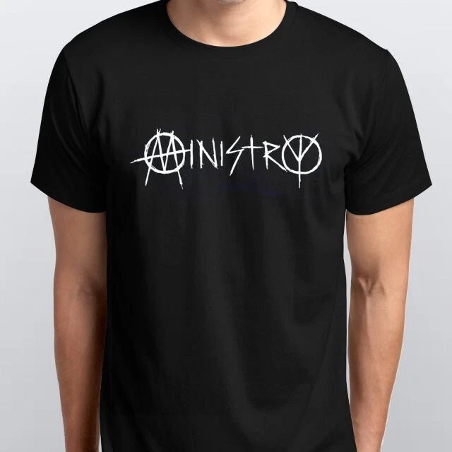 MINISTRY T-SHIRT All sizes S M L XL XXL colours Black, White