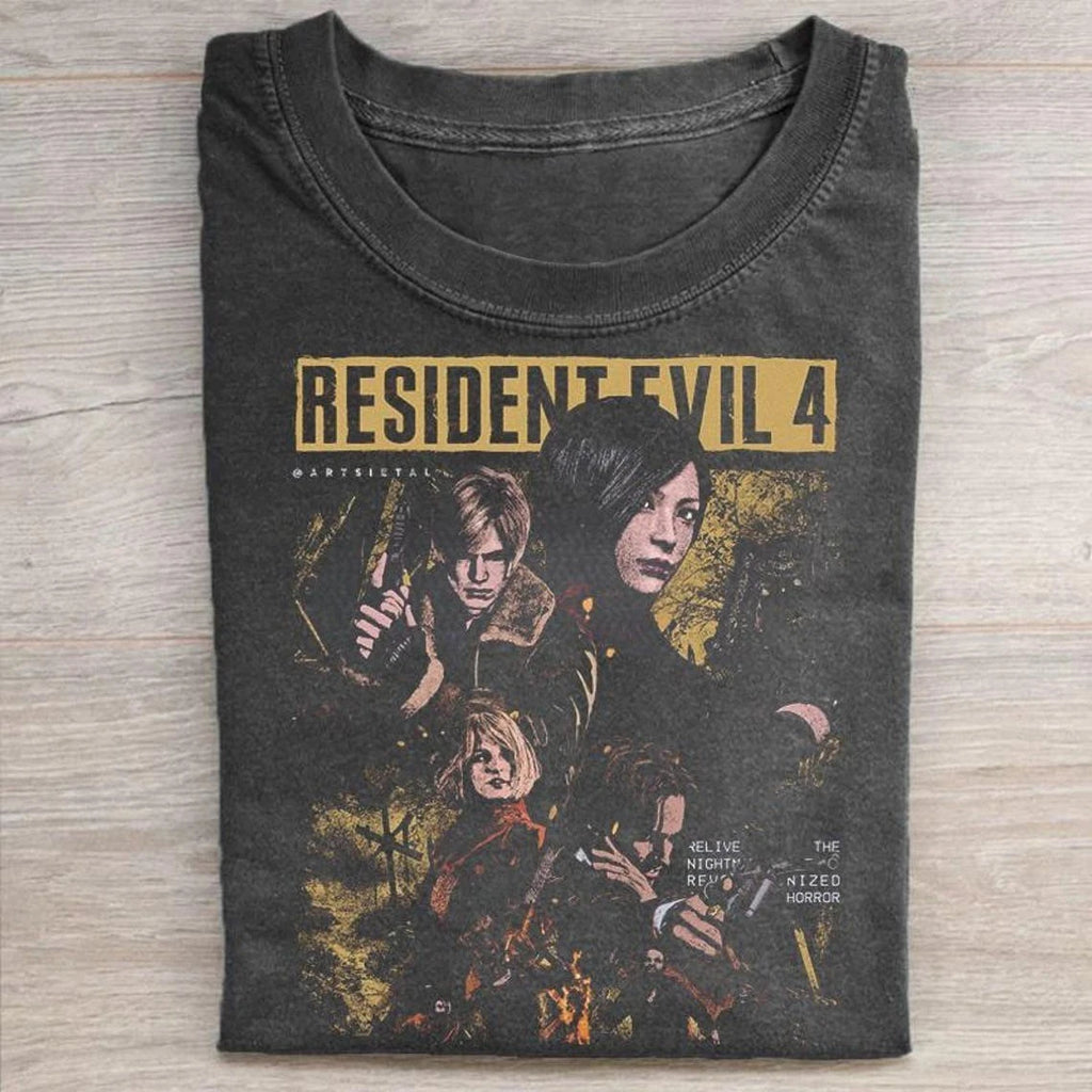 Resident Evil 4 Remake Shirt, Leon Kennedy Tee, Ada Wong Retro 90s Shirt