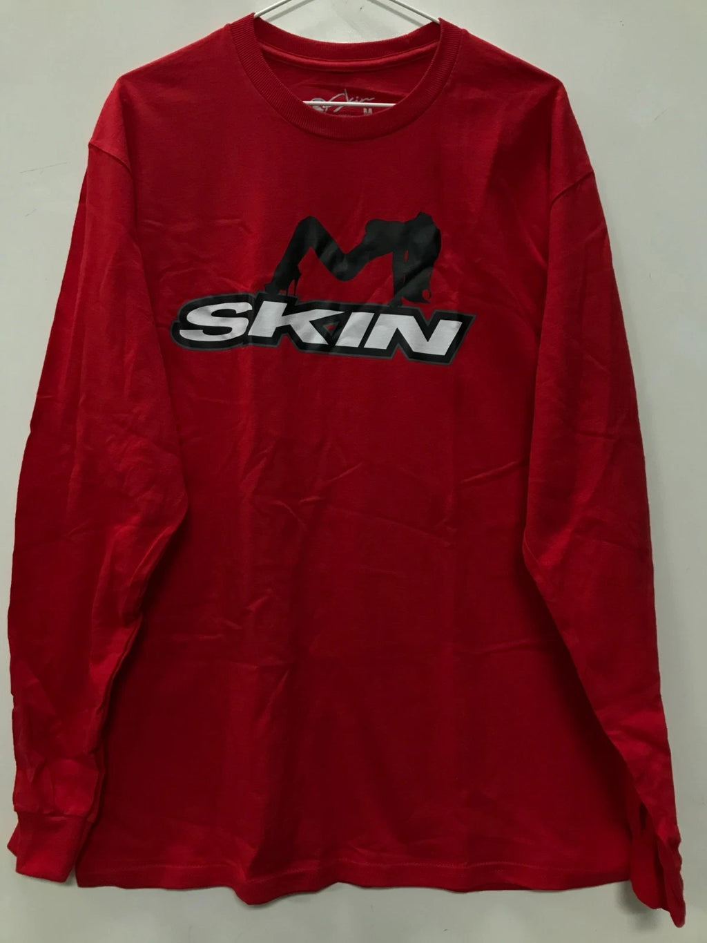 Skin Industries Men's Long Sleeve T-Shirt "Logo" Red