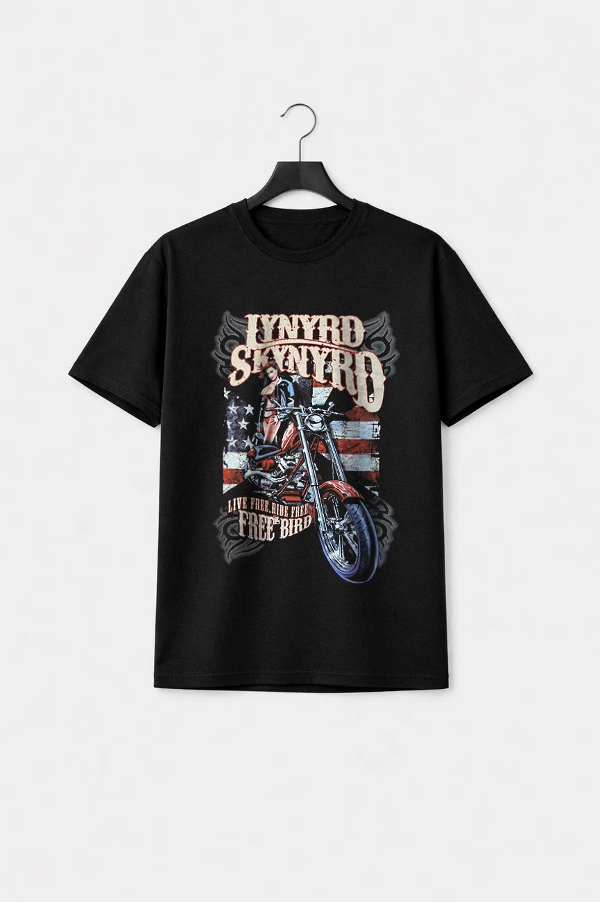 Lynyrd Skynyrd Ride Free Premium Carbon Finish T Shirt