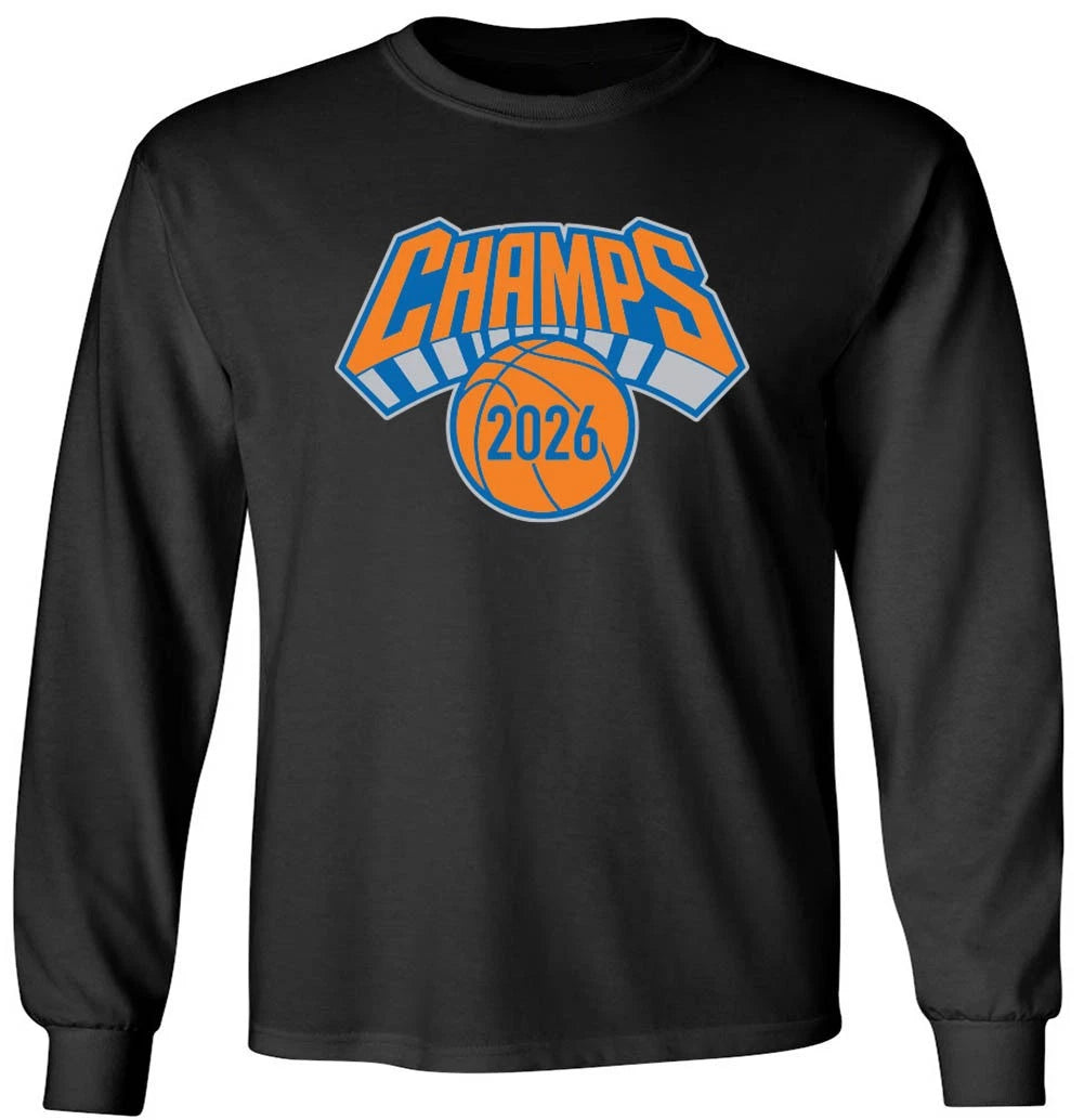 Jalen Brunson Knicks Champions Champs Long Sleeve T-Shirt Adult XL