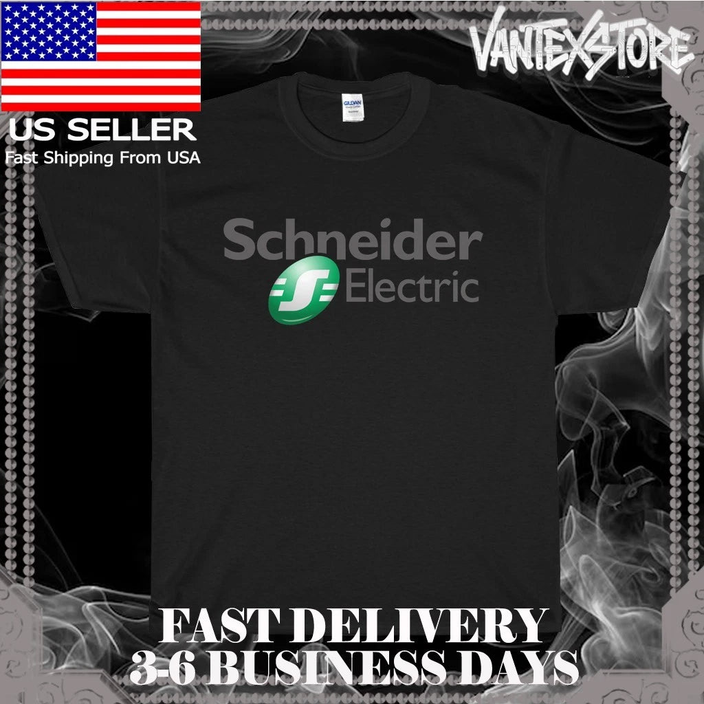 NEW SHIRT SCHNEIDER ELECTRIC LOGO MEN'S T-SHIRT FUNNY AMERICAN USA SIZE S-5XL