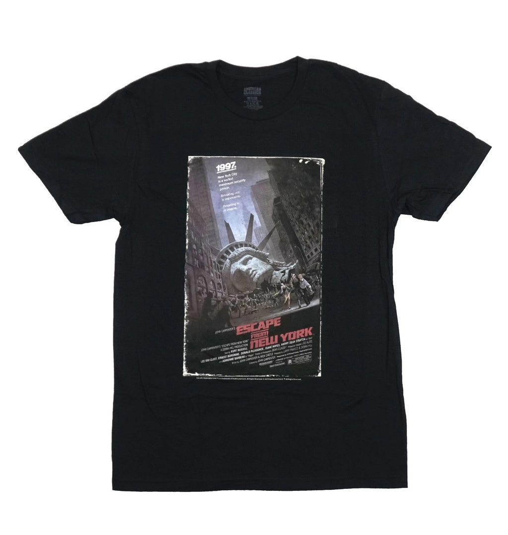 Escape From New York Mens T-Short -Classic Movie Poster