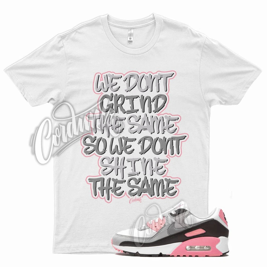 White GRIND T Shirt for N Air Max 90 Rose Pink Grey Wolf Cool Hare Bugs 18