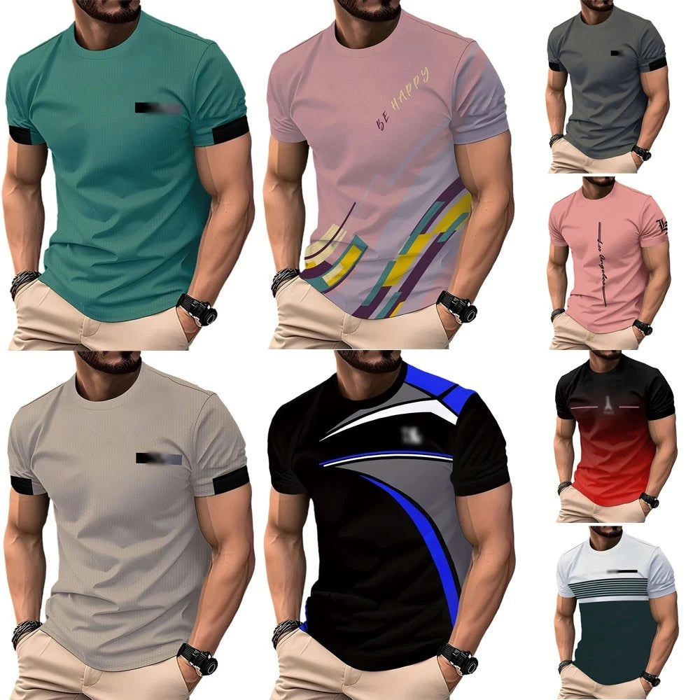 3D Printed T-shirt Daily Wear Garment Club Party Attire Flat Measurement Chart