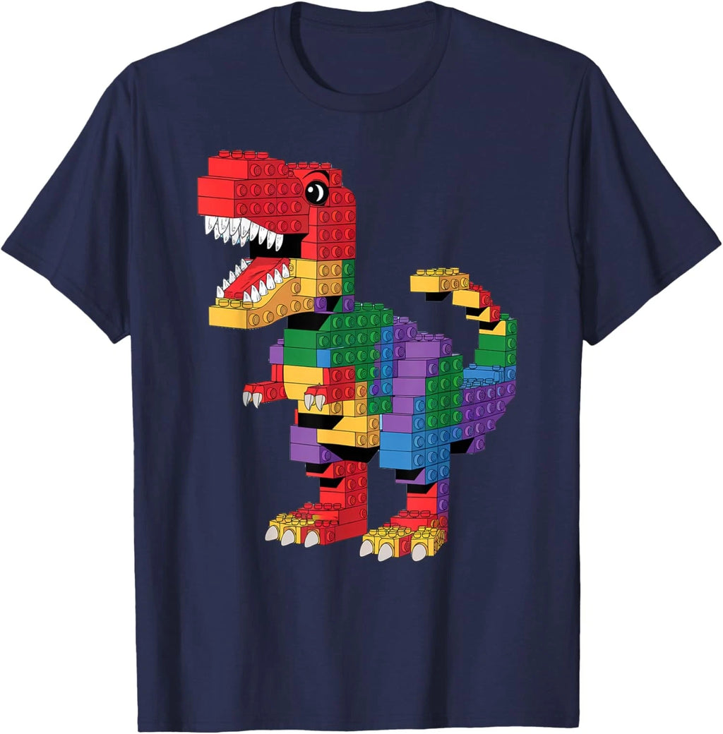 Master Builder Building Bricks Cool Dinosaur T-Rex  Unisex T-Shirt