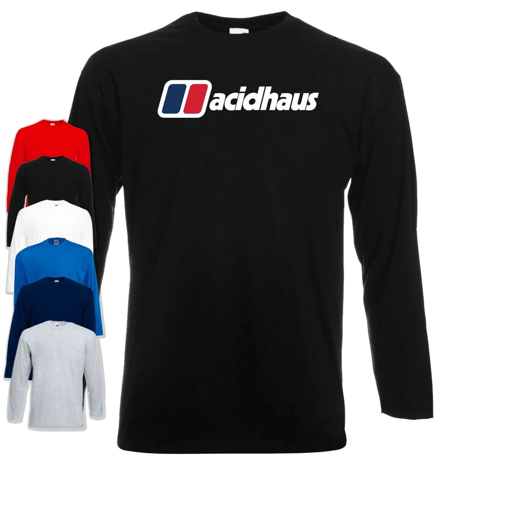 Acidhaus Long Sleeve T-Shirt | Acid House | Music | Rave | DJ Festival | 80s 90s