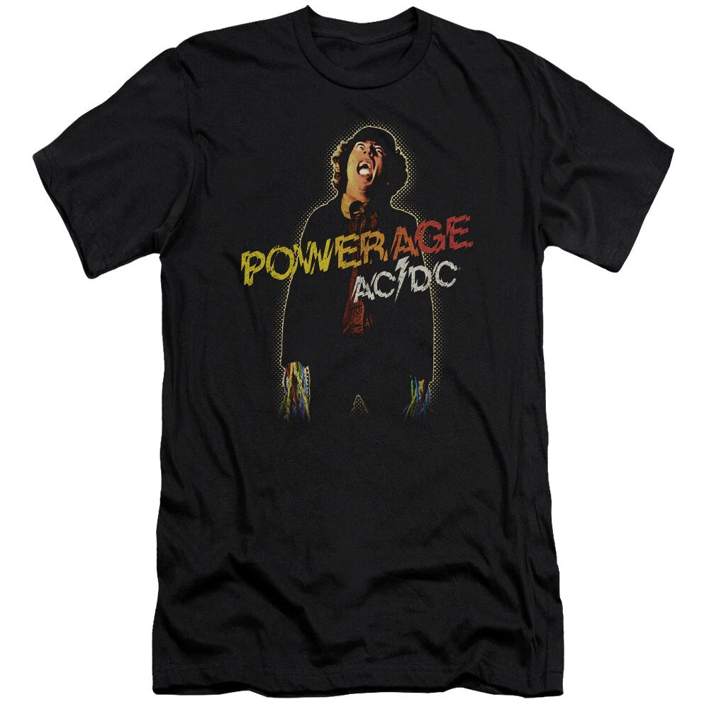 AC/DC Powerage Album Black Premium T-shirt