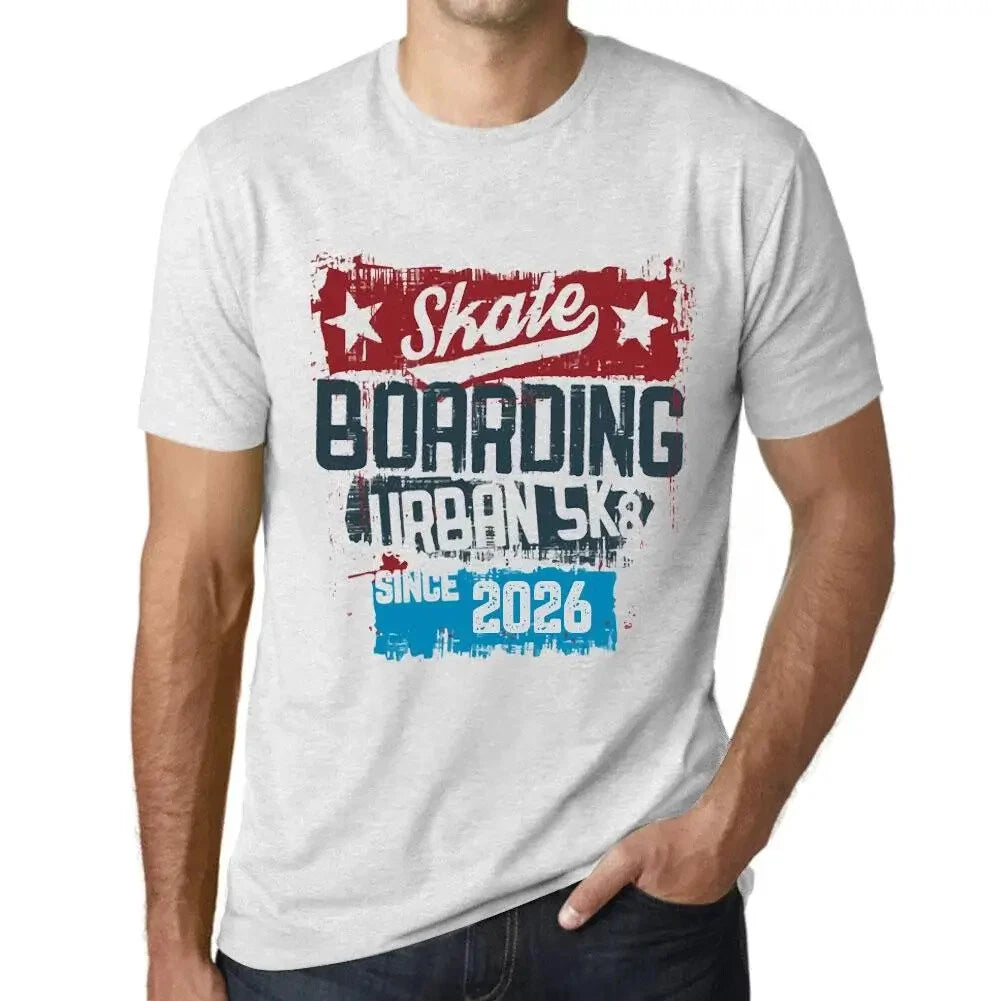 Men's Graphic T-Shirt Urban Skateboard Since 2026 Eco-Friendly Limited Edition