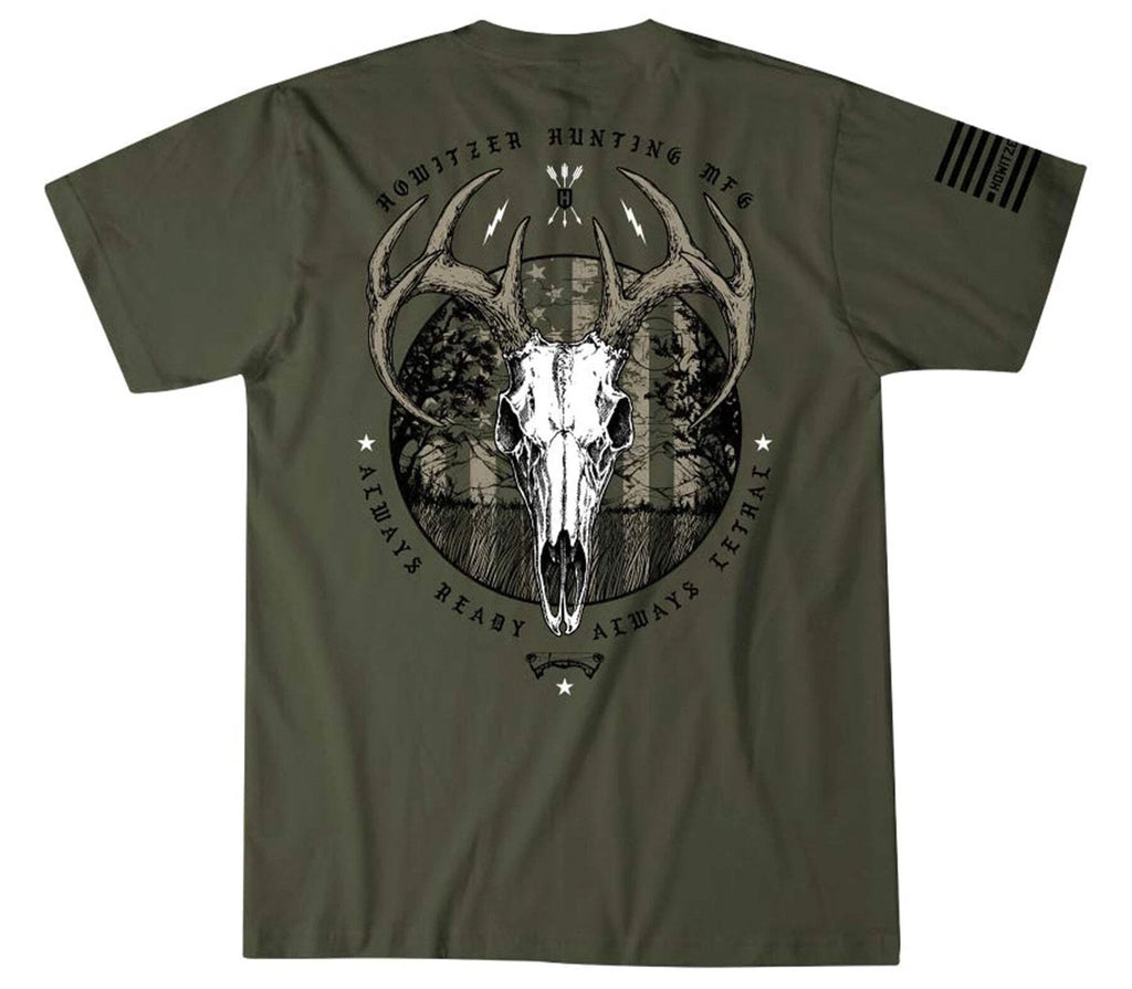 Howitzer Style Men's T-shirt Patriot Hunt Military Grunt MFG