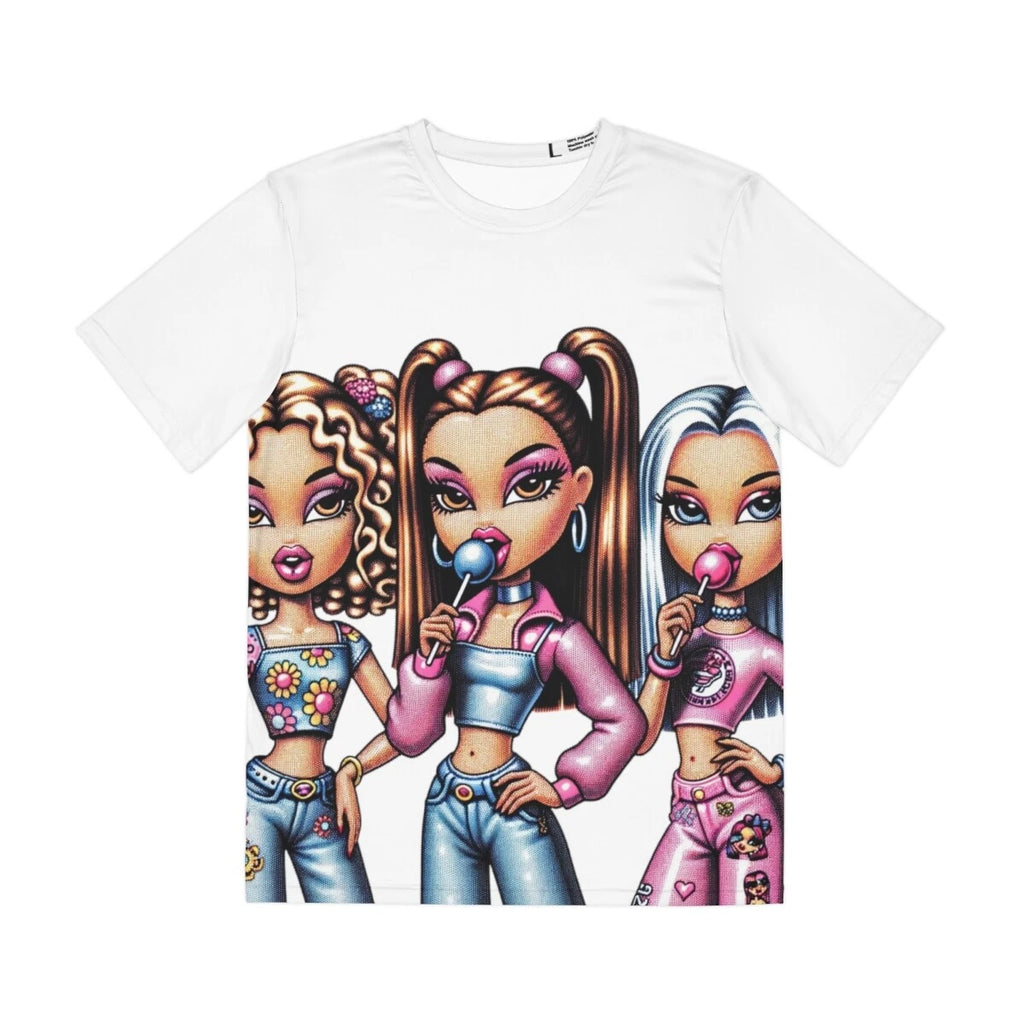 All Over Double Sided Print T Shirt Retro Y2K Dolls Make Up 2000s Aesthetic Glam