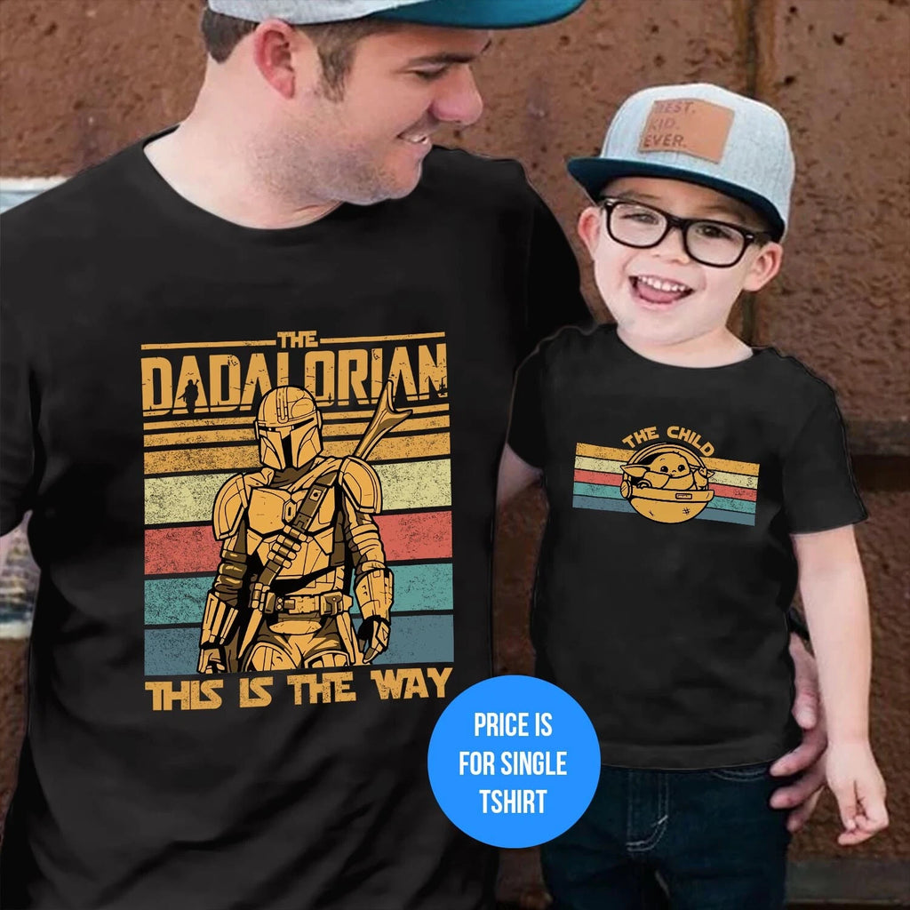 The Dadalorian This is The Way Father's Day T-Shirt The Child Son Dad Birthday