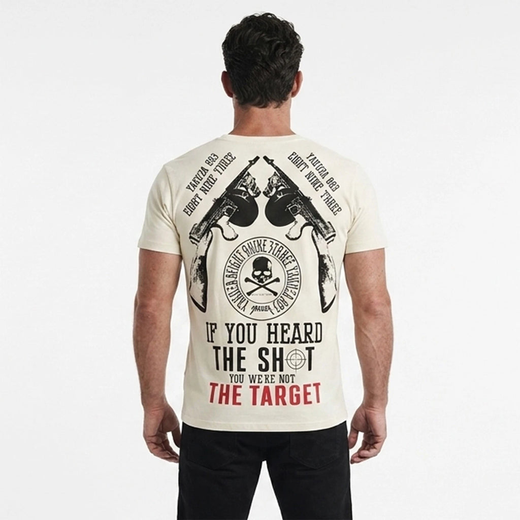 New Yakuza Men's Shot Regular T-Shirt - Bone White