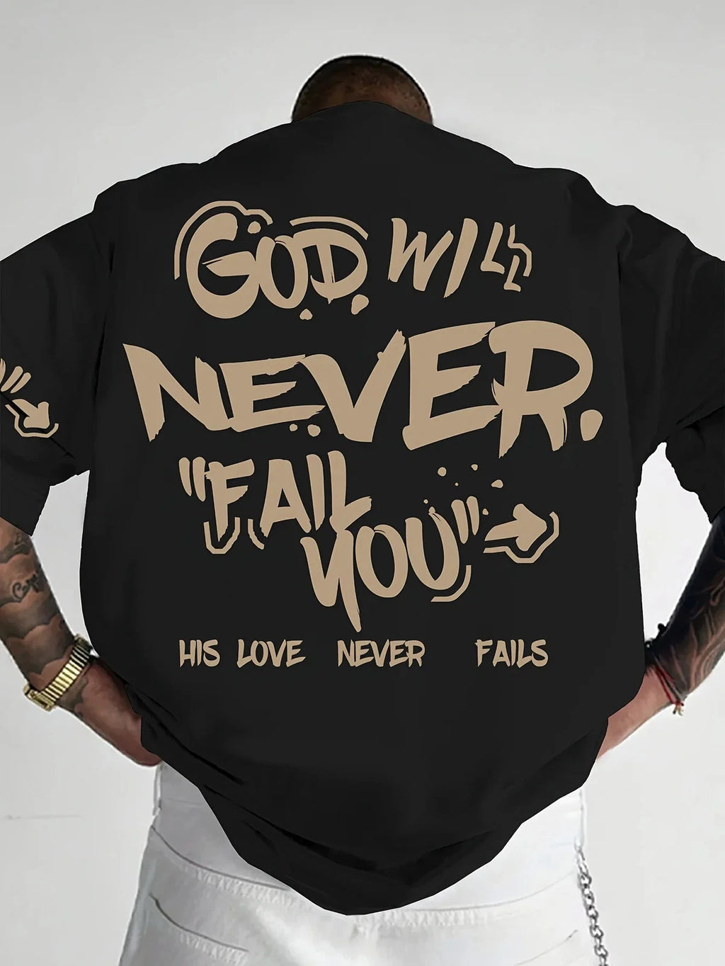 new Men’s Street Style Letter Print Oversized T-Shirt – Bold Urban Essentials
