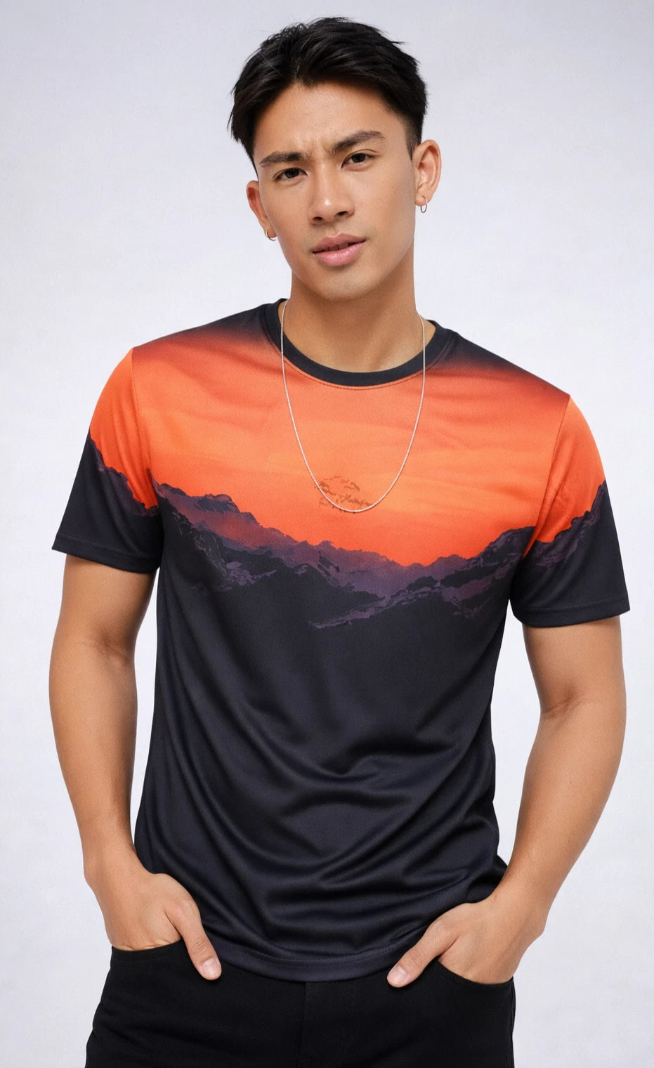 Mens Boys T-Shirt Top Tee  Size M Burton Slim Fit Crew Neck Short Sleeve