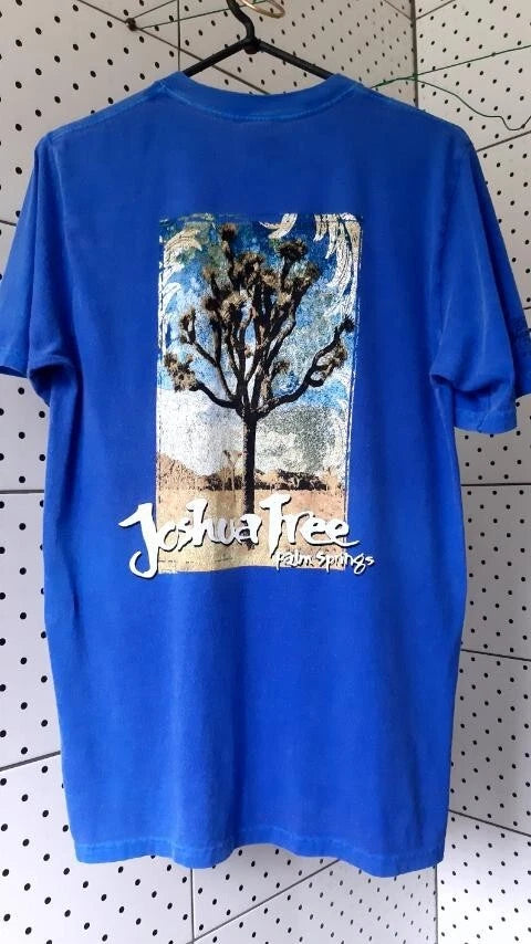 Vintage 90s CRAZY TSHIRT Hawaii Original "JOSHUA TREE Palm Sprin" T-Shirt Size S