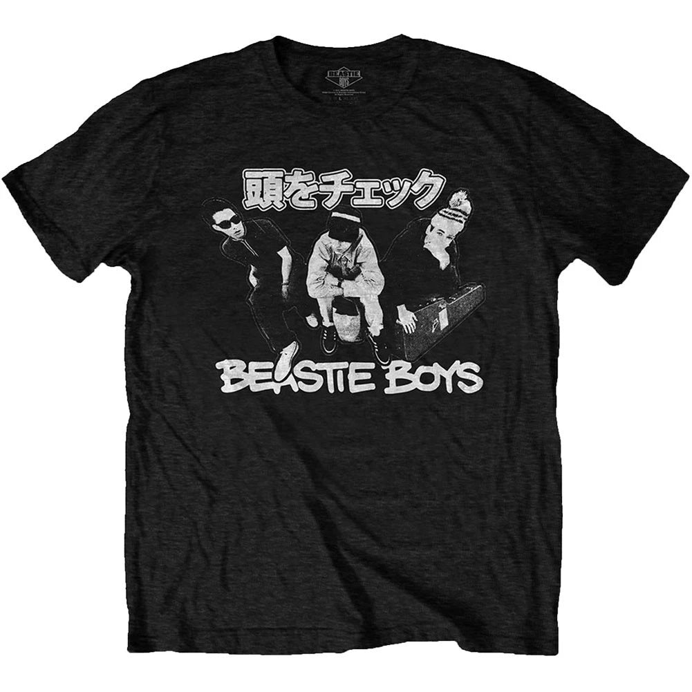Men's Beastie Boys Check Your Head Japanese Slim Fit T-shirt Large Black