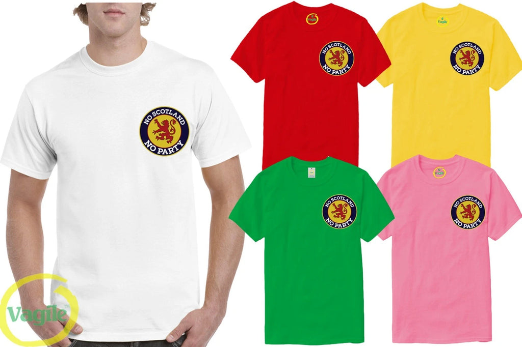 No Scotland No Party Football T-Shirt – Scotland Fan Tee World Cup Scotland