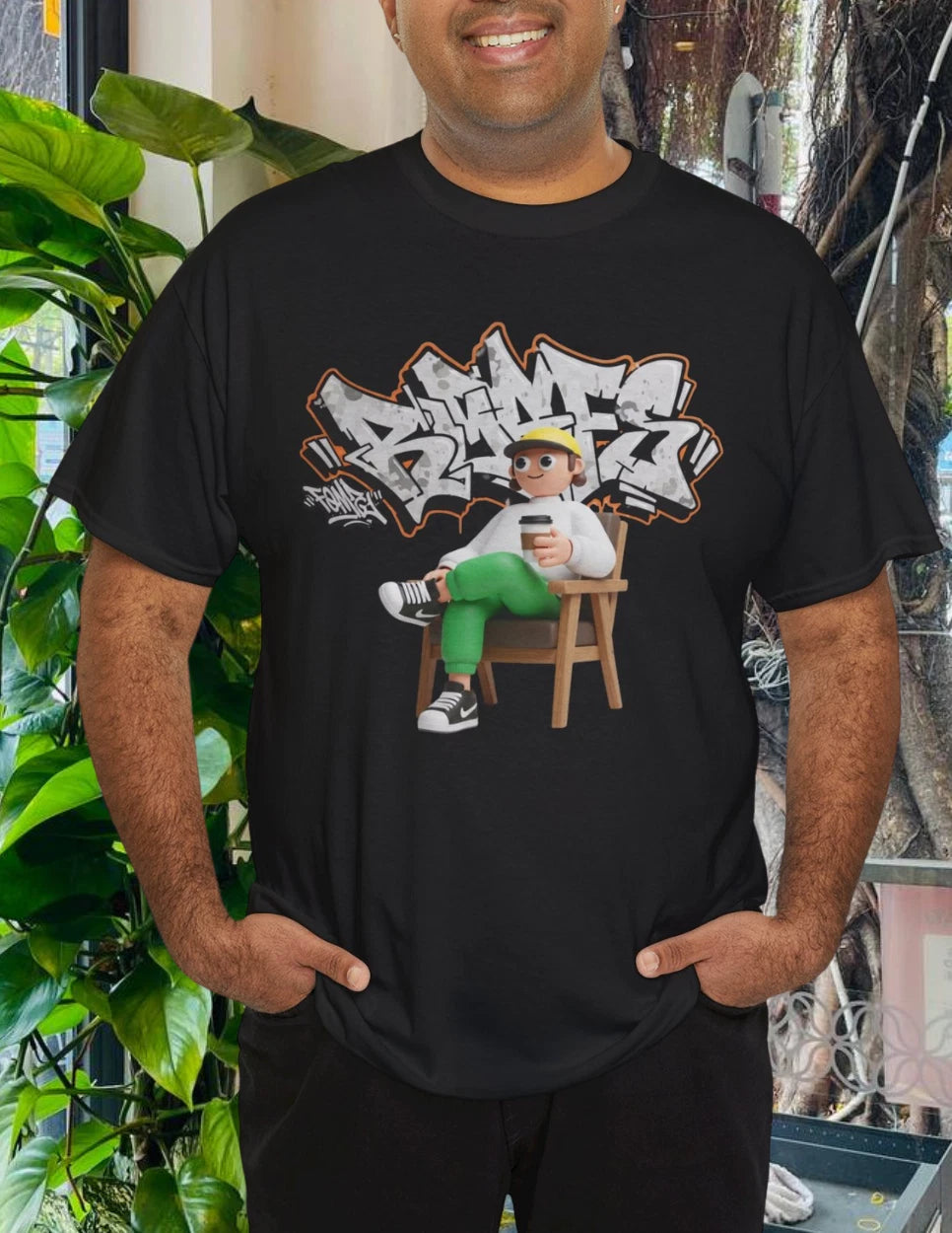 Urban Graffiti Tee for Creative Souls Streetwear T-Shirt