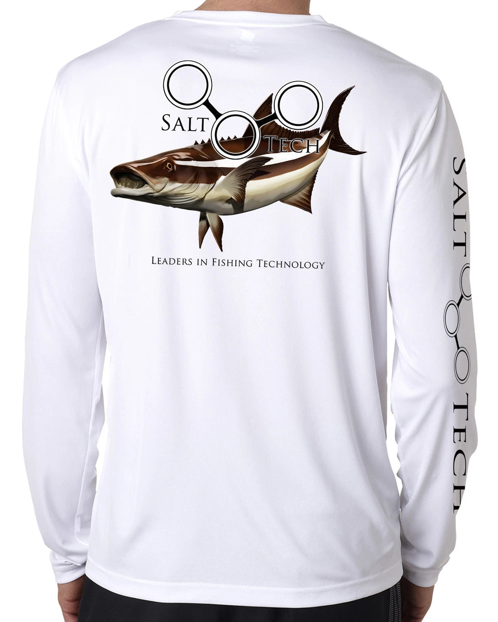 Salt Tech Saltwater microfiber Cobia fishing long sleeve life t shirt 50+ uv