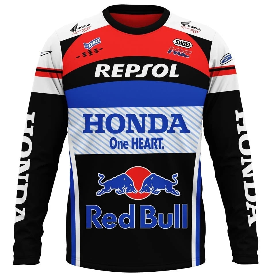 Hondaa Long sleeve Shirt 3D Racing Size S-5XL Printed 3D Hot Sale New