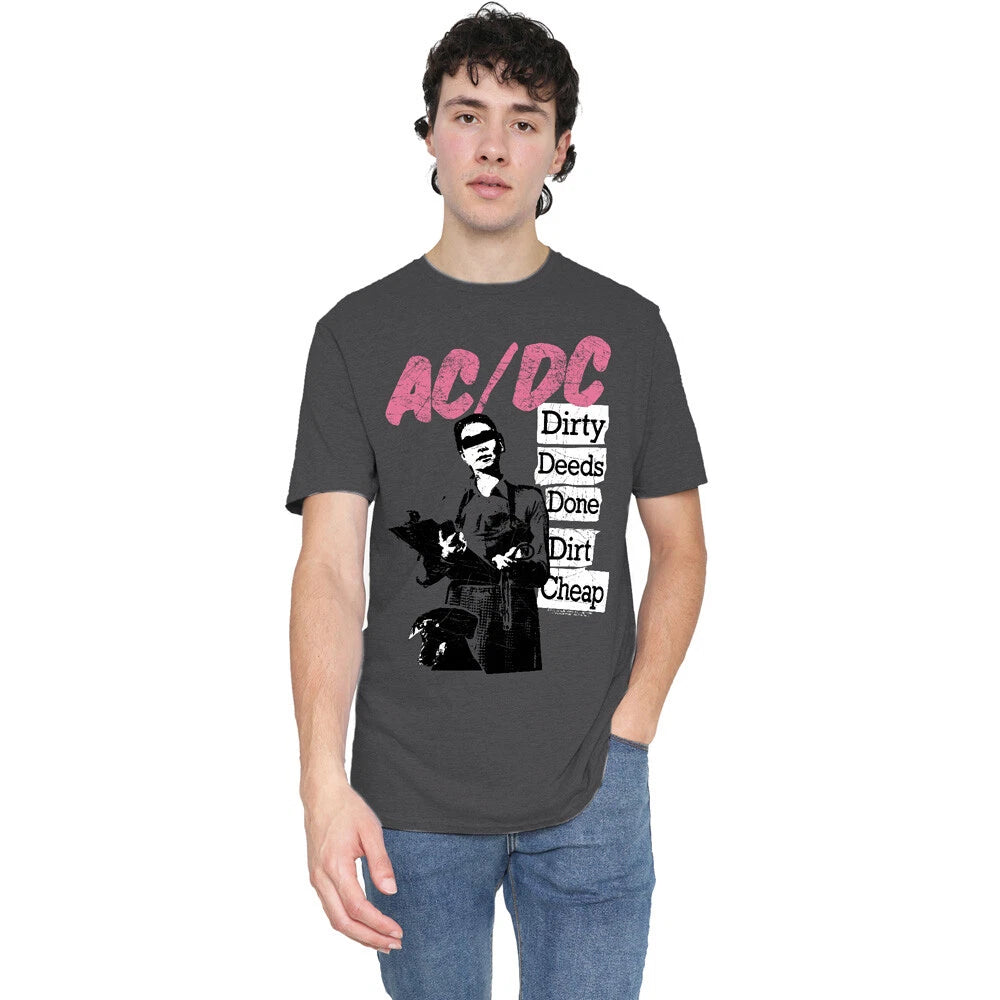 AC/DC Dirty Deeds T-Shirt S-2XL-Charcoal