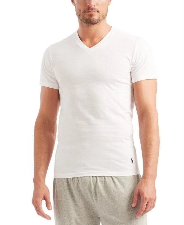 Polo Ralph Lauren Men’s Slim Fit T-Shirt White 2 Pack  Size L