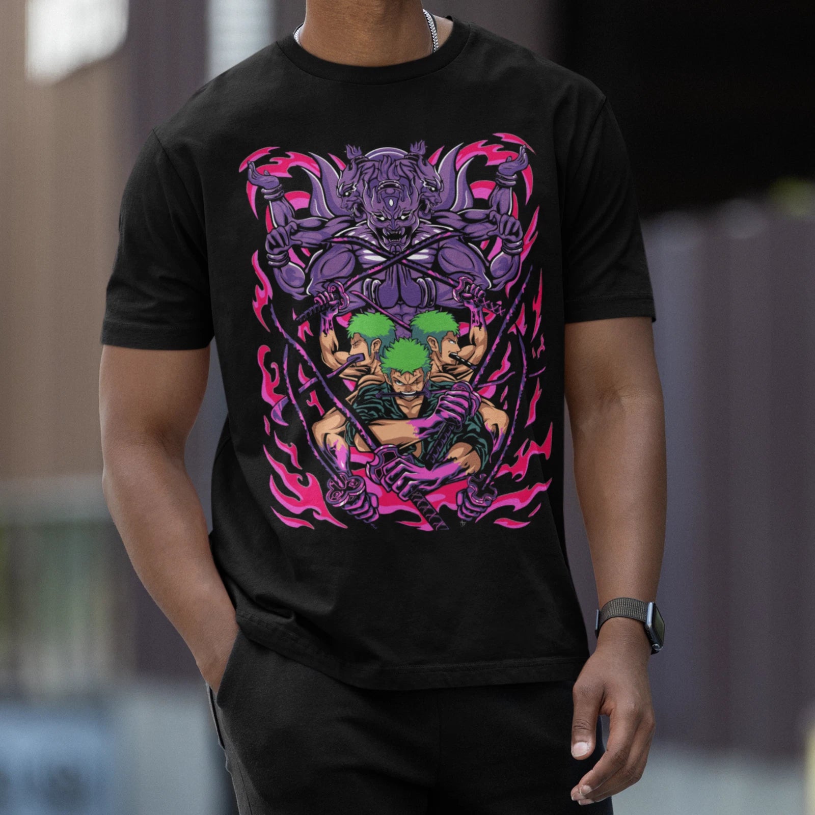One Piece Roronoa Zoro Tee | Samurai Style, Unisex T-Shirt, Cotton Shirt