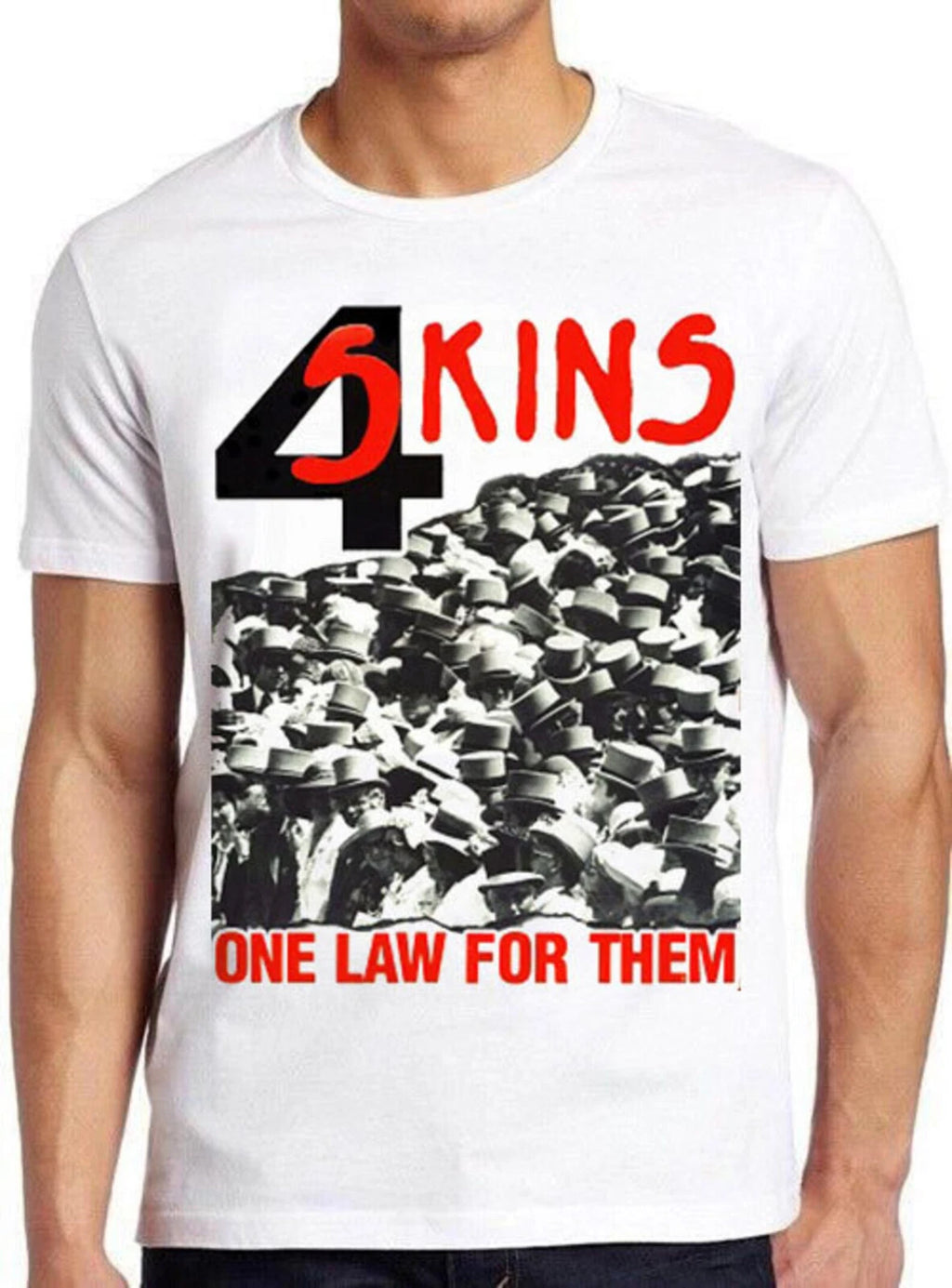 4-Skins One Law For Them Music Funny Cool Gift Tee T Shirt M1630