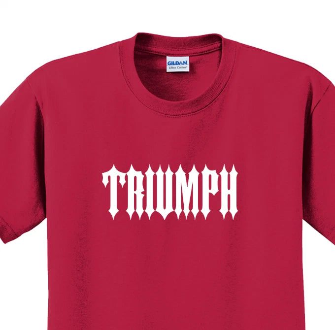 Triumph T-Shirt Short Sleeve Graphic Tees Unisex Apparel inspirational Designs