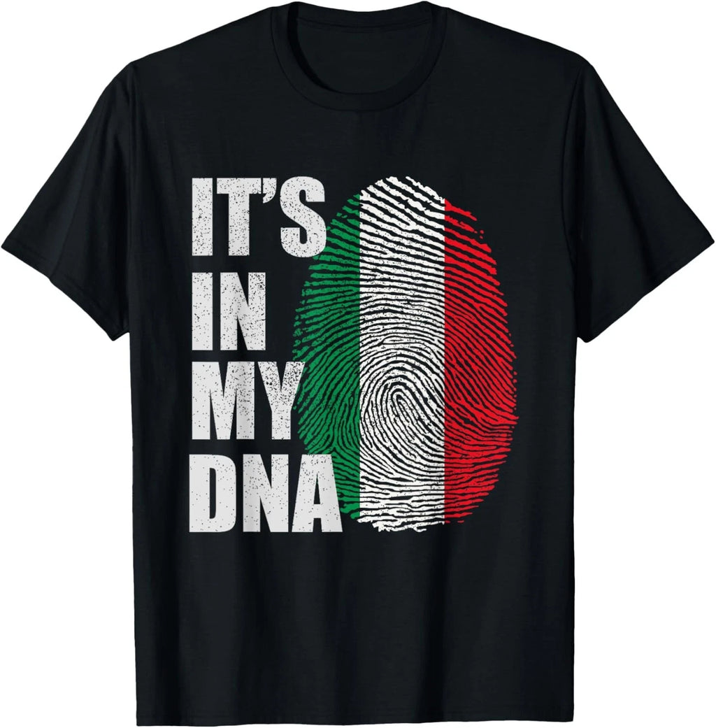 It_s in My DNA Italy Italian Flag Fingerprint Gift Unisex T-Shirt