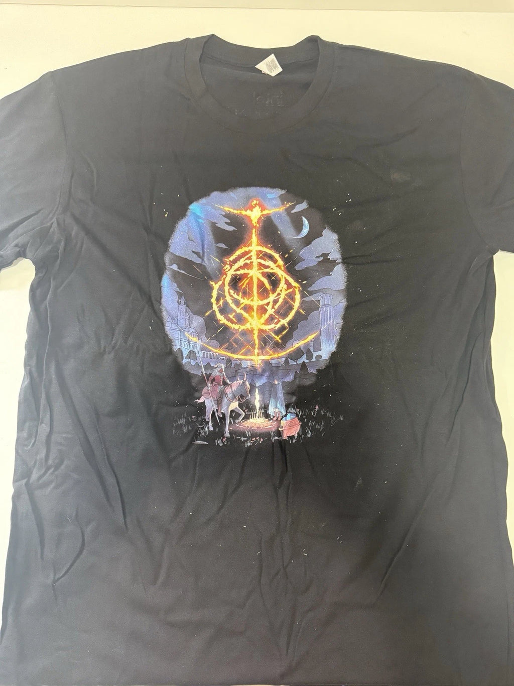 Intel Elden Ring T-Shirt Small Black 100% Cotton Soft And Comfy - New